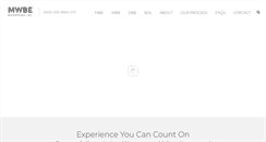 Desktop Screenshot of mwbe-enterprises.com